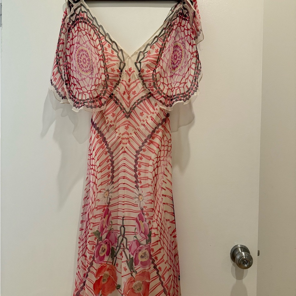 Temperley London Pink and Cream Dress